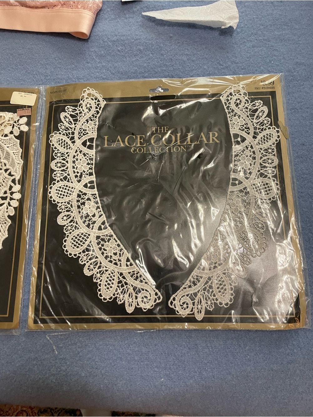 Venice Lace Collar & Yoke Sewing Tips Packet - Cream